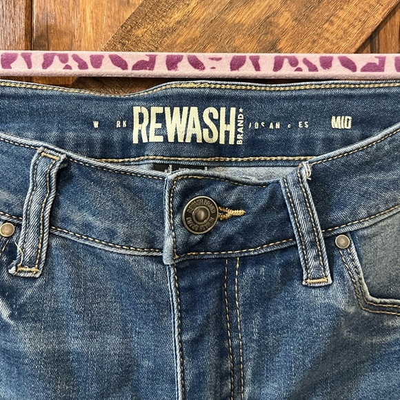 Womens rewash distresses‎ skinny jeans size 7 - Picture 2 of 4